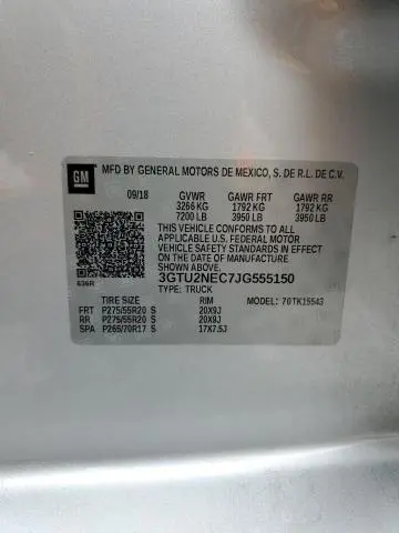 2018 GMC SIERRA K1500 SLT  
