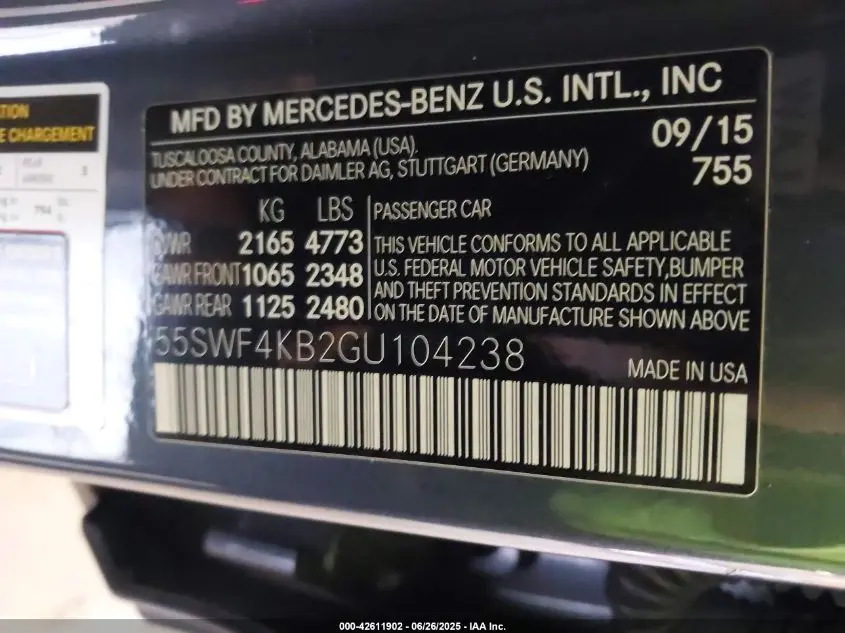 2016 MERCEDES-BENZ C 300 4MATIC/LUXURY 4MATIC/SPORT 4MATIC