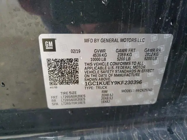2019 CHEVROLET SILVERADO K2500 HIGH COUNTRY