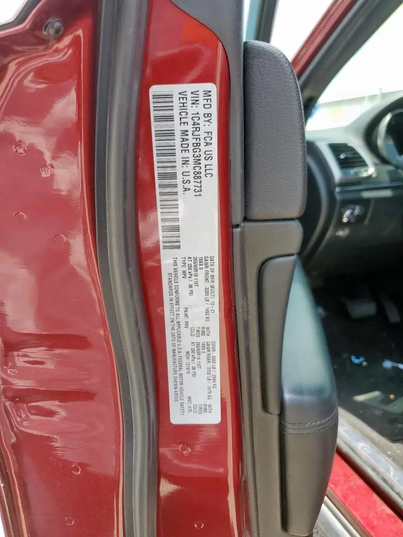 2021 JEEP GRAND CHEROKEE LIMITED  