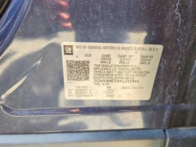 2019 CHEVROLET EQUINOX LS  