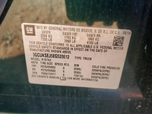 2014 CHEVROLET SILVERADO K1500 LTZ  