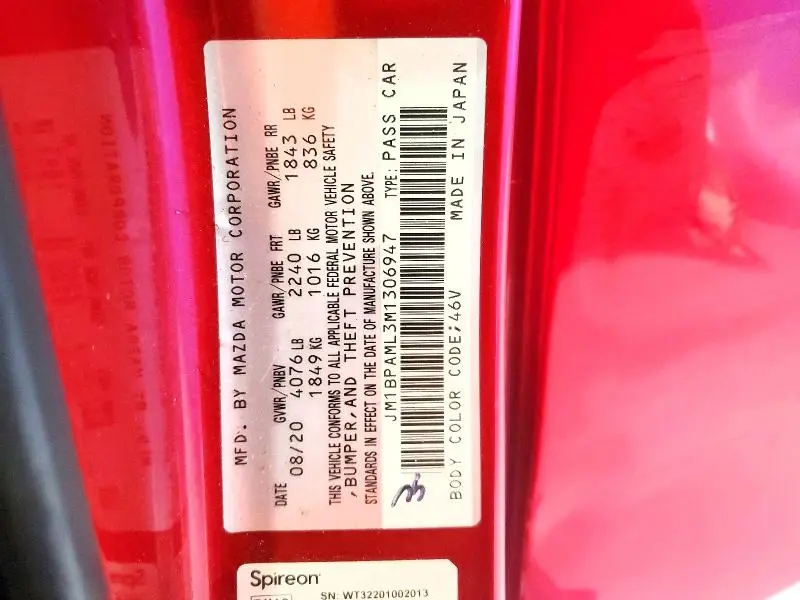 2021 MAZDA 3 PREMIUM  