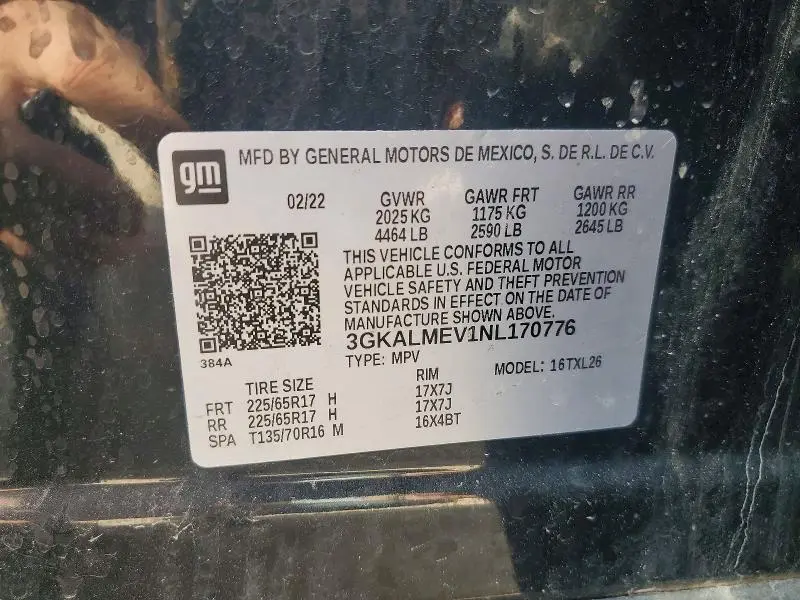 2022 GMC TERRAIN SLE  