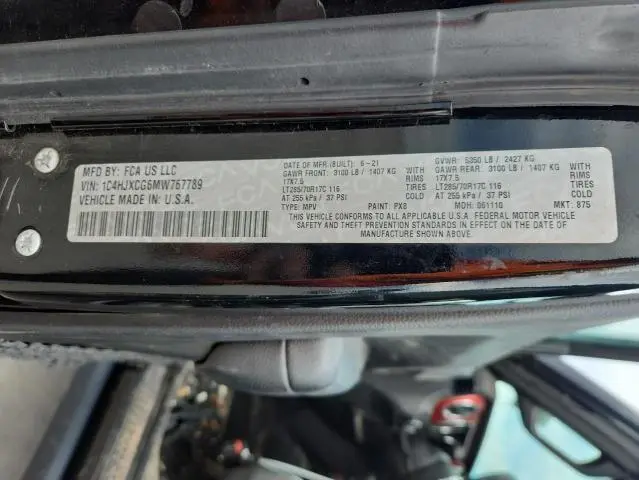 2021 JEEP WRANGLER RUBICON  