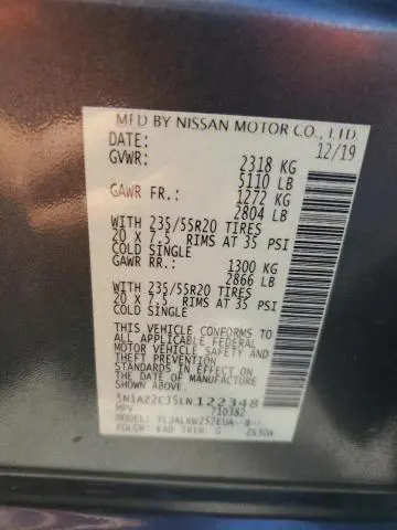 2020 NISSAN MURANO SL  