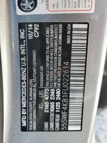 2015 MERCEDES-BENZ C 300 4MATIC  