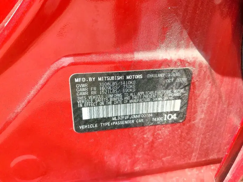 2021 MITSUBISHI MIRAGE G4 ES  