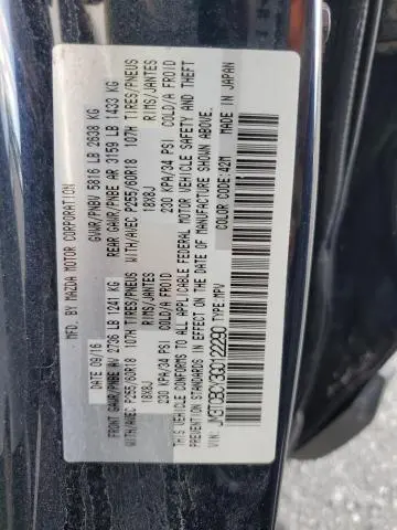 2016 MAZDA CX-9 TOURING  