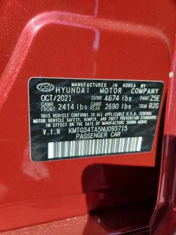 2022 GENESIS G70 BASE