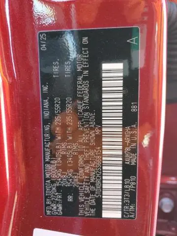 2025 TOYOTA HIGHLANDER HYBRID LIMITED  