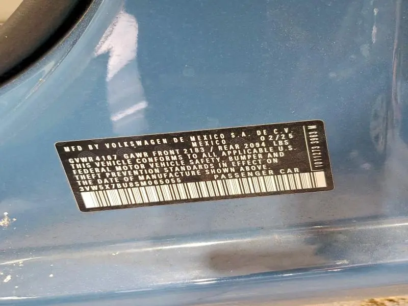 2025 VOLKSWAGEN JETTA S  