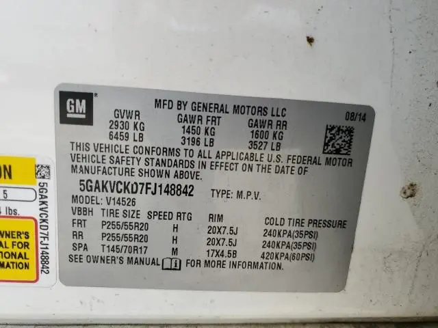2015 BUICK ENCLAVE   