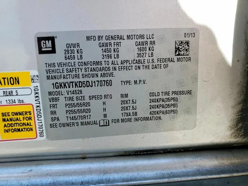 2013 GMC ACADIA DENALI  