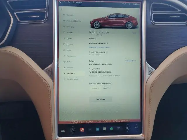 2014 TESLA MODEL S   