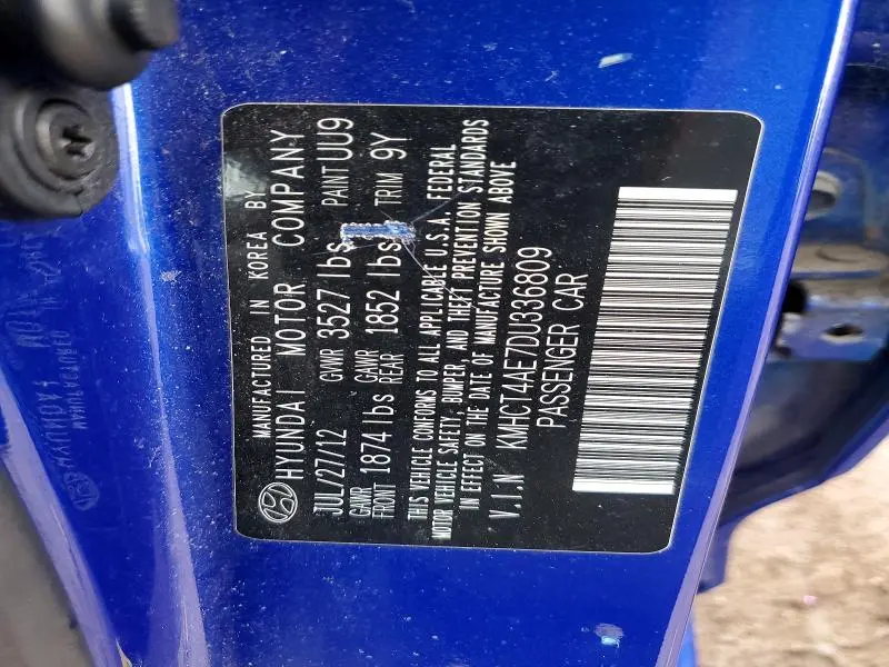 2013 HYUNDAI ACCENT GLS  