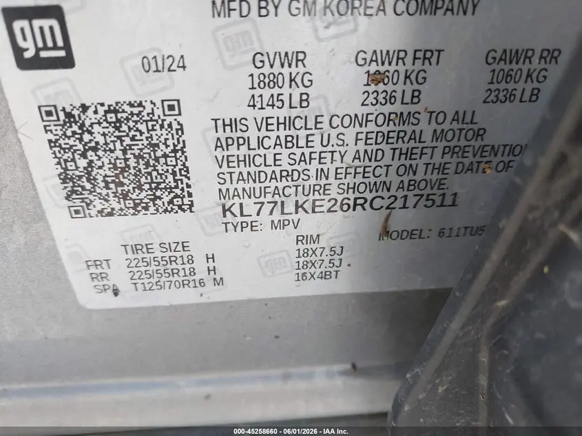 2024 CHEVROLET TRAX FWD ACTIV