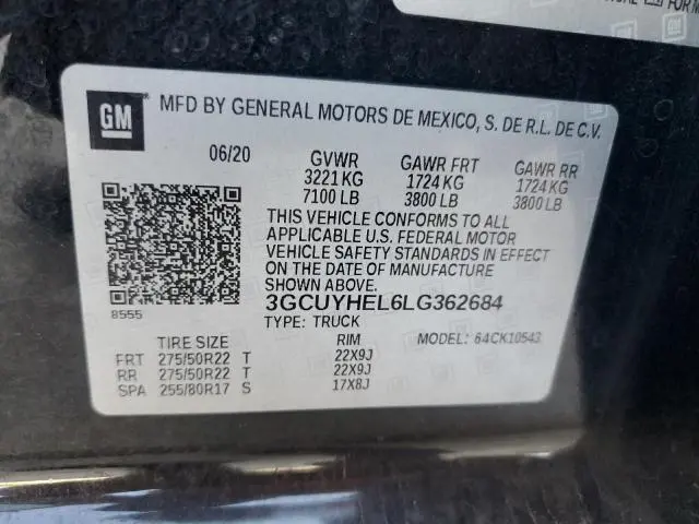 2020 CHEVROLET SILVERADO K1500 HIGH COUNTRY  