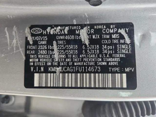 2015 HYUNDAI TUCSON LIMITED  