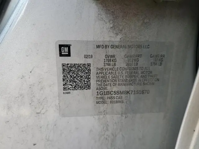 2019 CHEVROLET CRUZE LS  