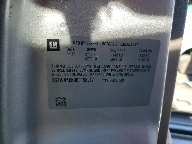 2011 CHEVROLET IMPALA LS  