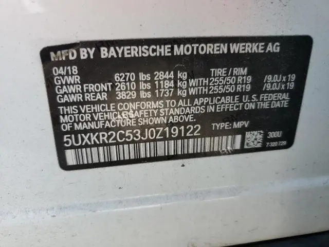 2018 BMW X5 SDRIVE35I  