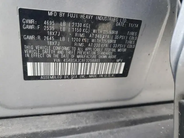 2015 SUBARU OUTBACK 2.5I LIMITED  