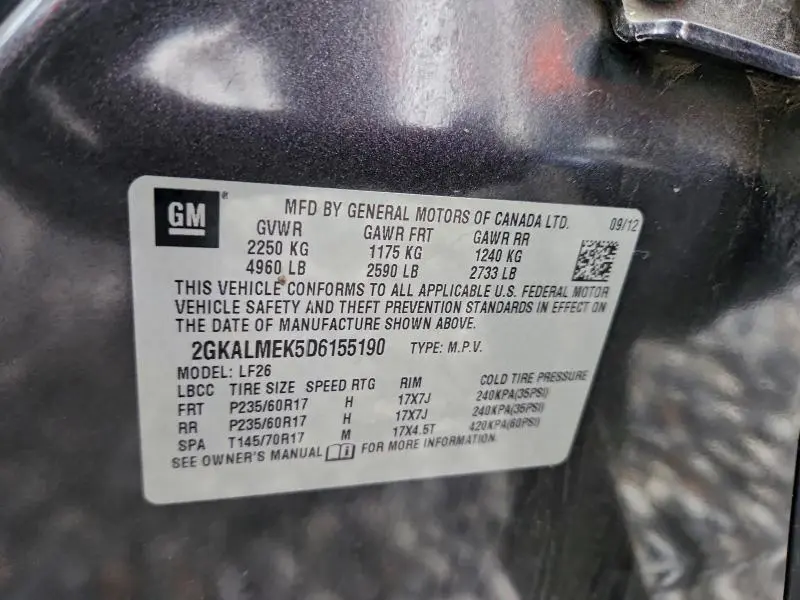 2013 GMC TERRAIN SLE  