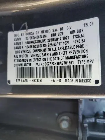 2010 HONDA CR-V LX  