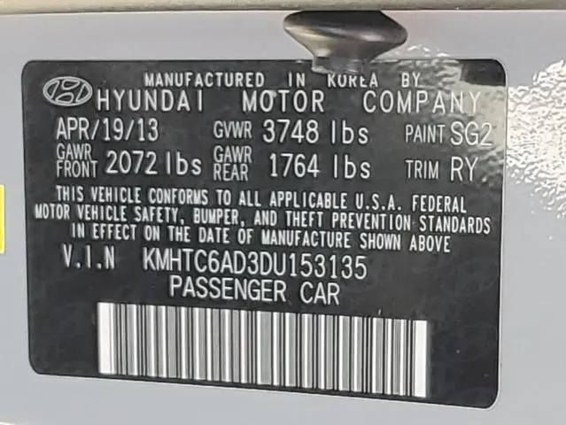 2013 HYUNDAI VELOSTER   