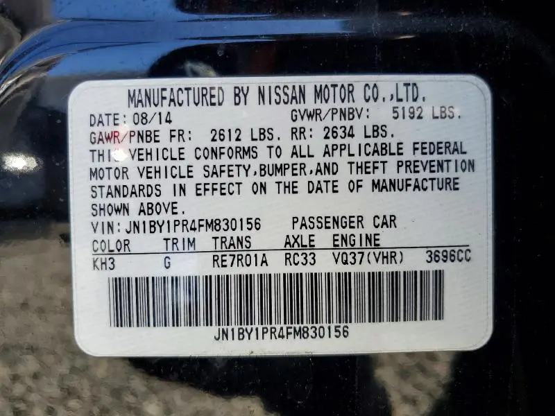 2015 INFINITI Q70L 3.7  