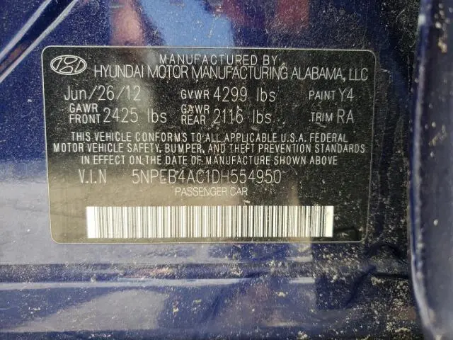 2013 HYUNDAI SONATA GLS