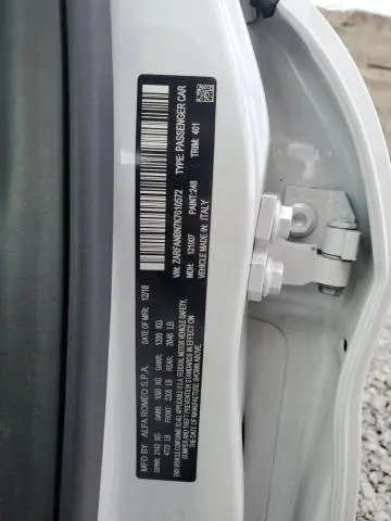 2019 ALFA ROMEO GIULIA TI  