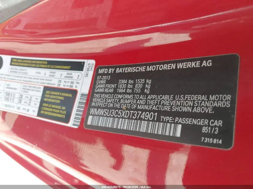 2013 MINI HARDTOP COOPER