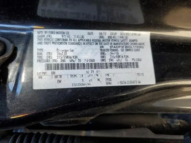 2013 FORD FOCUS SE
