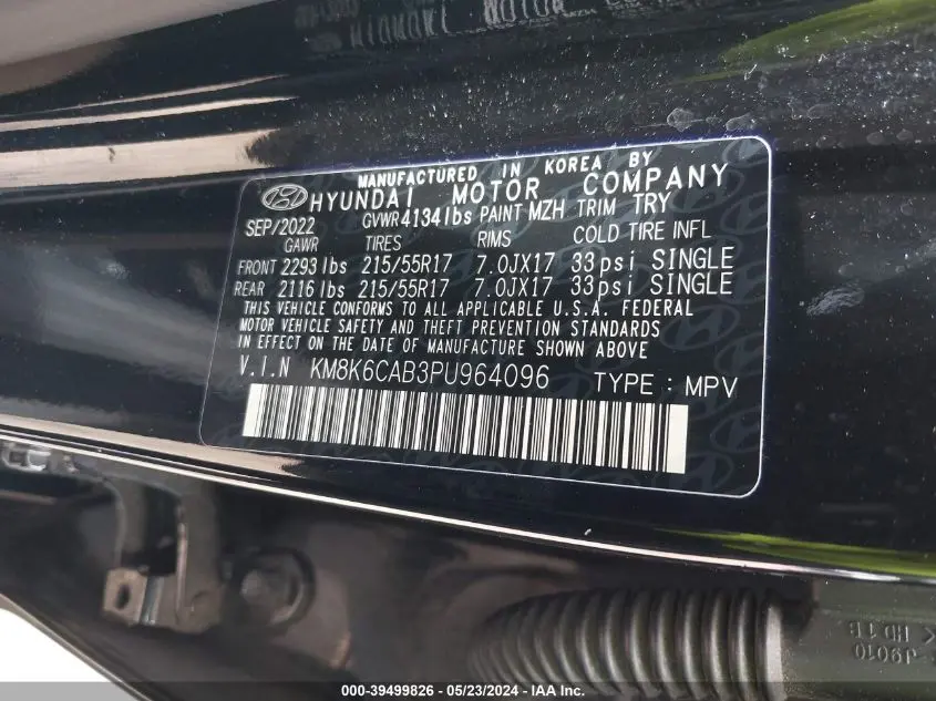2023 HYUNDAI KONA SEL