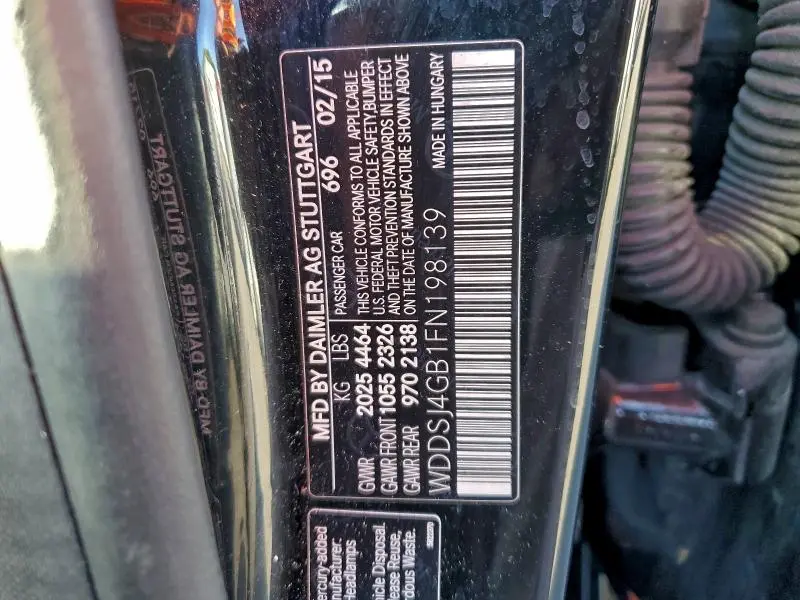 2015 MERCEDES-BENZ CLA 250 4MATIC  