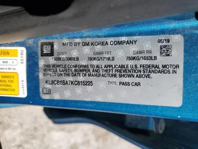 2019 CHEVROLET SPARK LS  