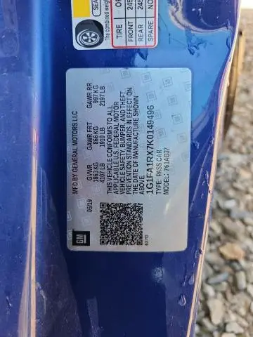 2019 CHEVROLET CAMARO LS  