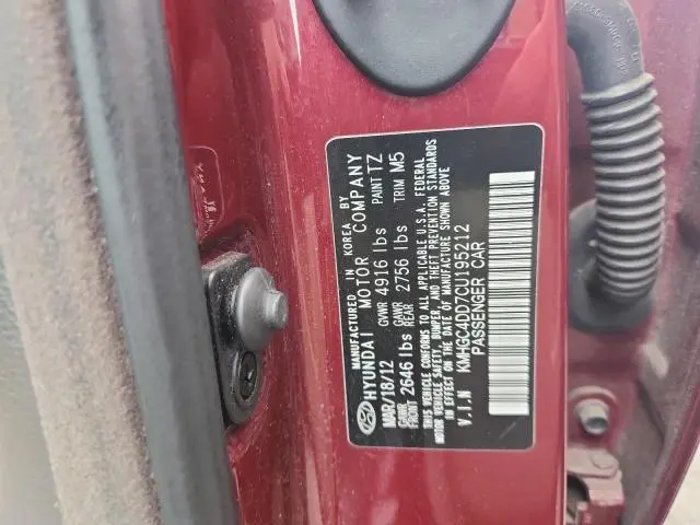 2012 HYUNDAI GENESIS 3.8L  