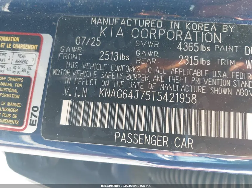 2026 KIA K5 GT-LINE FWD