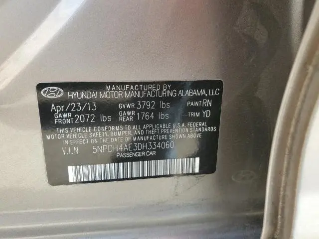 2013 HYUNDAI ELANTRA GLS  