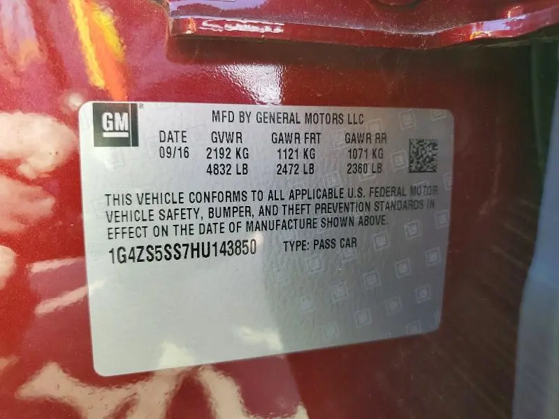 2017 BUICK LACROSSE PREMIUM  