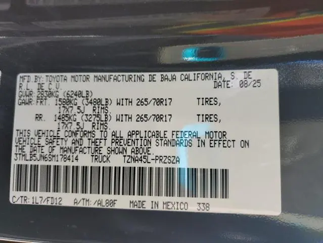 2025 TOYOTA TACOMA DOUBLE CAB  