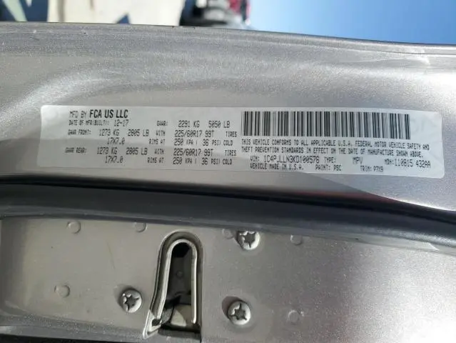 2019 JEEP CHEROKEE LATITUDE PLUS  