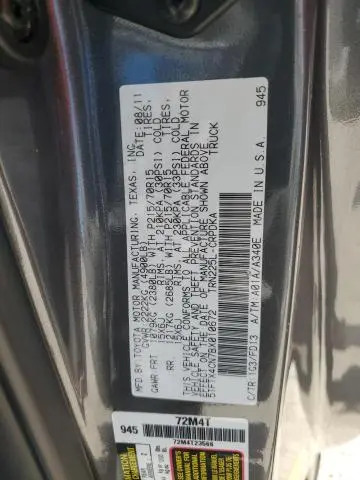 2011 TOYOTA TACOMA ACCESS CAB  