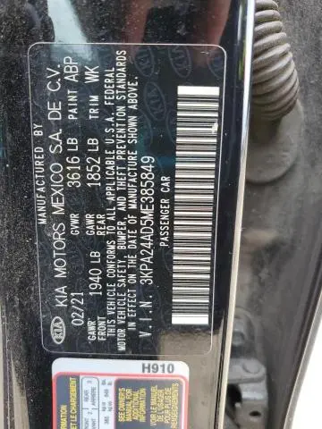 2021 KIA RIO LX  