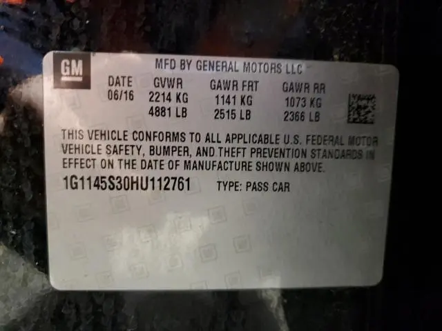 2017 CHEVROLET IMPALA PREMIER  