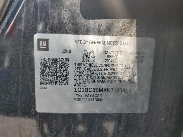 2019 CHEVROLET CRUZE LS  