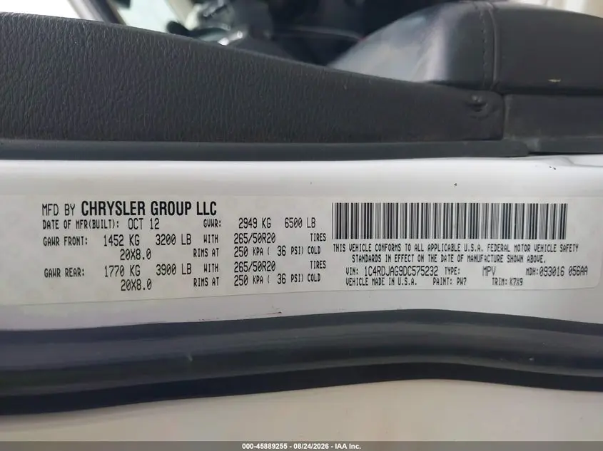 2013 DODGE DURANGO SXT